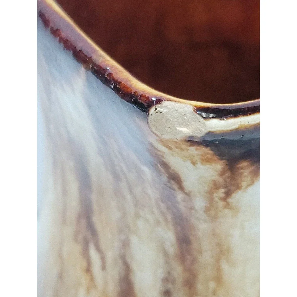 Robinson-Ransbottom Roseville Pottery Vintage Brown Drip Glaze Pitcher